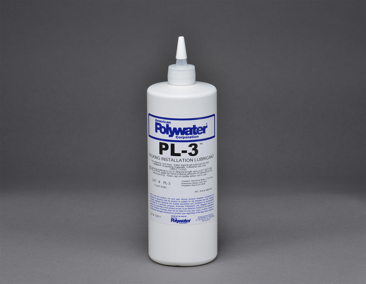 PL-3 Water-based pump & O-Ring lubricant 